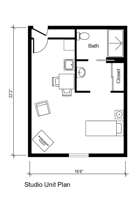 Oak (Memory Care) floor plan