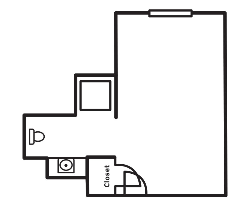 Miners Studio A floor plan