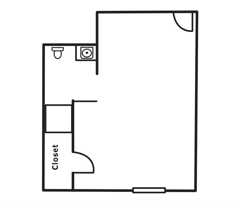 Miners Studio B floor plan